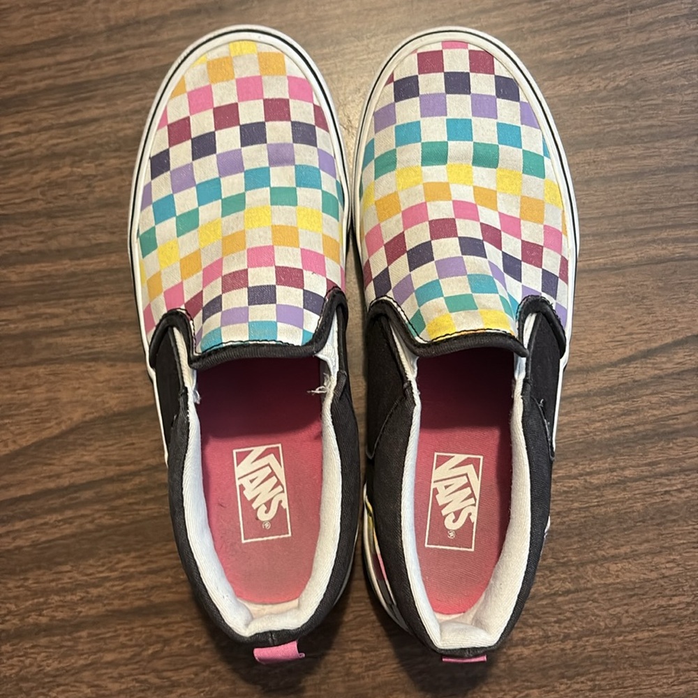 Vans Multicolored Checkered Missy 5 Slip On Shoes - Picture 5 of 7